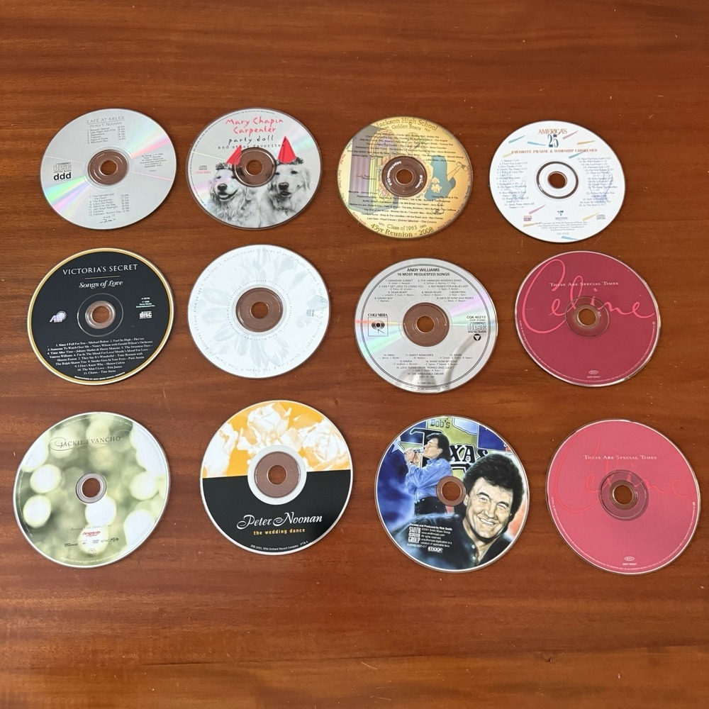 CD Lot 12‎ Mixed Easy Listening Worship Romance Instrumental Vocal DVD